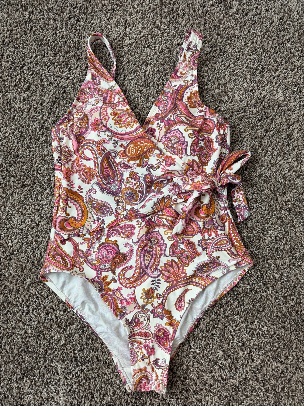 Jacobean Print One Piece Swimsuit